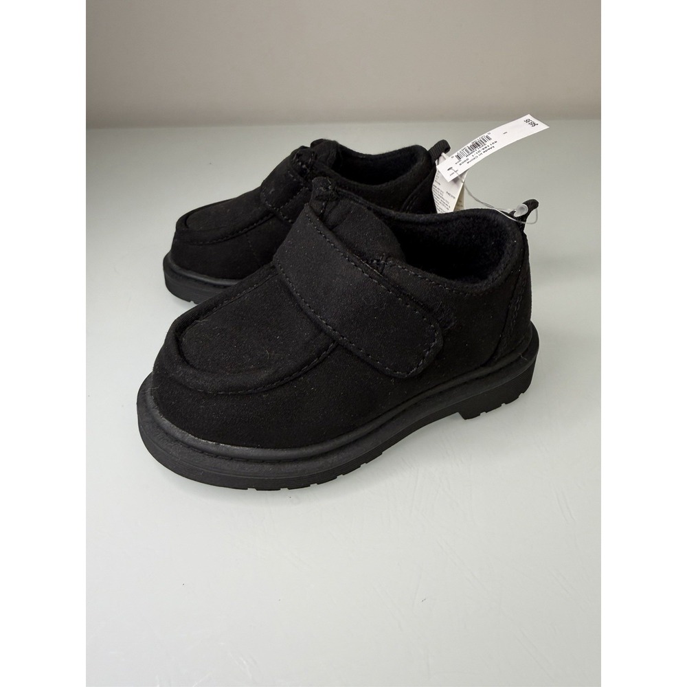 Baby Gap Toddler Size 5 Vegan Suede Leather Lug Loafers Black New With Tags